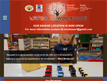 Tablet Screenshot of childcare-montessori.com